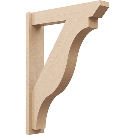 Ekena Millwork 5 1/2-in W x 26-in D x 34-in H Funston Slat Rough Cedar Woodgrain TimberThane Outlooker, Primed Tan OUTUR055X26X34FST24RCPR